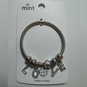 New MINT Love charm bracelet